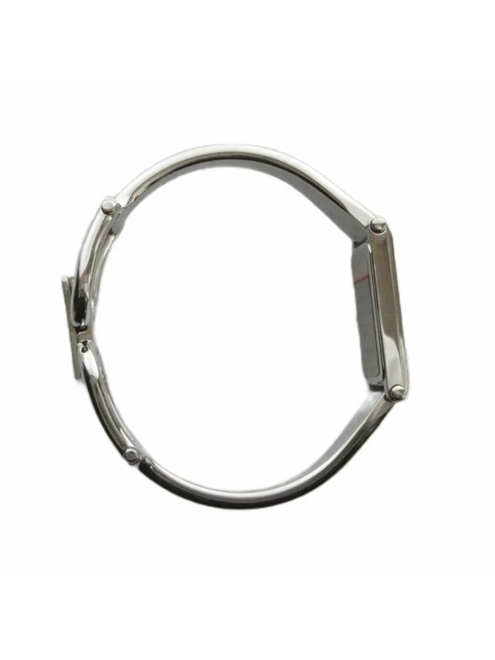 Gucci Watch Quartz Square Black Dial Silver